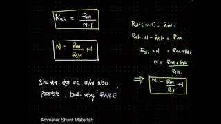 Extension of Instrument Range|Ammeter Shunt and Voltmeter Multiplier