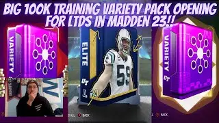 BIG 100K TRAINING VARIETY PACK OPENING FOR LTDS IN MADDEN 23!!  TIPS FOR BLITZ IN MADDEN 23 TOO!!