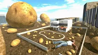 Franklin Grows a Giant Potato That Covers His Entire House In Indian Bike Driving 3D