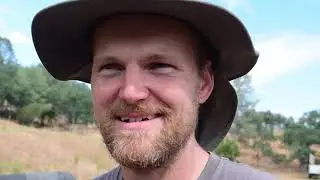 Chris Hart & Compost at the Happy Goat Farm in Mariposa California