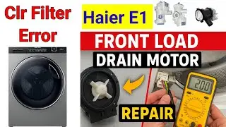 Front load washing Machine Drain Motor Repair.Step by Step Guide In Hindi.washing machine Drain moto
