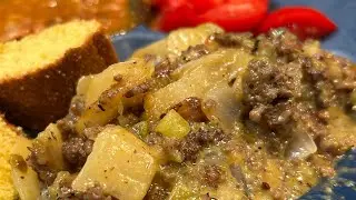 Green Chilie Cheeseburger Skillet 