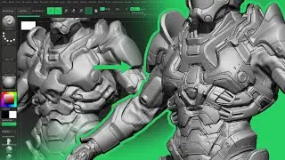 Chest of Space Invader - process stages from scratch to final result