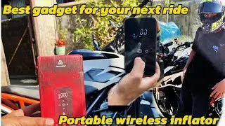 Portable wireless inflator for your bike |Best gadget for your next ride| 