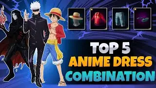 TOP 5 BEST ANIME DRESS COMBINATION IN FREE FIRE💥| ANIME DRESS COMBINATION IN FREE FIRE💯|