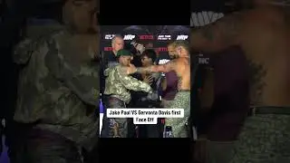 Jake Paul VS Gervonta Davis first Face Off #boxing  #ufc #mma #jakepaul #gervontadavis