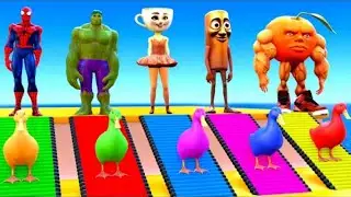 Play as Speedman sliding with cows, elephants, and gorillas -3D animal game - Fun 3D animals