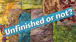 TEXTILE EMBROIDERY ART Projects Approaching the Finish Line. Maybe