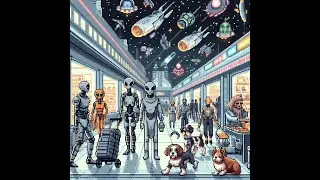 Galaxy Pass Station: Grey Aliens and Robo-Doggos joining the Bureaucracy