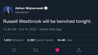 Russell Westbrook Got Benched Already???