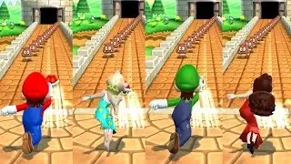 Mario Party 9 Minigames - Mario vs Rosalina vs Luigi vs Pauline (Master Difficulty)