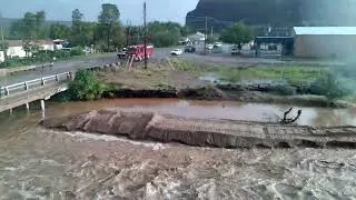 San Carlos bridge Gilson Wash floods 10-13-25