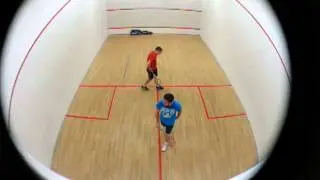 Barry Ansell vs Ross Allen squash match 29/7/13
