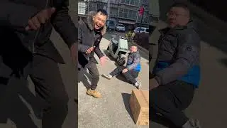 It turns out to be an empty box 😂🤣#prank #funny