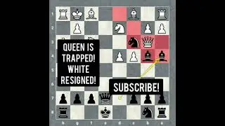 Spectacular Queen Trap in King's Gambit 🔥🔥
