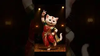 Lavani Queen in Fur! 💃🐾 | Traditional Maharashtrian #Dance #Shorts #kitten  #lavani #Chandramukhi