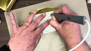 stamping with the couture creations hot foil pen