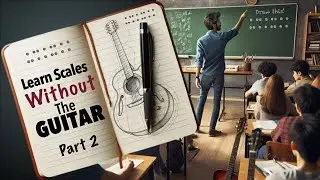 Memorize Scales in Vertical Patterns - No Guitar - Hand writing exercise.