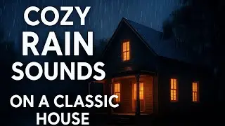 No Ads Cozy Rain Sounds on a Classic House &ndash; Relaxing Night Ambience for Sleep, Study & Focus