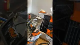 Rc body gets absolutely totaled from fast crash directly into steel wall#rc#trophytruck