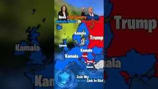 Does Your Country Support Kamala Harris, Or Donald Trump? | OG: @Brittany.Mapping