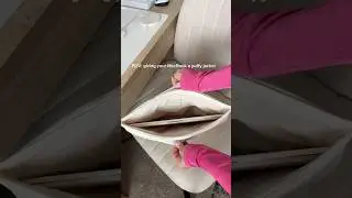 Puffy laptop sleeve for your MacBook #macbook #aestheic #asmr #viral #shorts