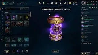 1ST PLACE CLASH CAPSULE WITH PREMIUM TICKET OPENING | League of Legends