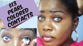 &hearts;$13 Siesta PEARL Contacts on Dark Skin and Brown Eyes- GRAY, PURPLE, BLUE, GREEN & BROWN &hearts;