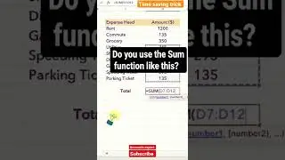 Easy and time saving trick #shorts #excel #tips #tricks #msoffice #exceltips #easy #timesaving