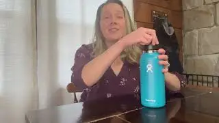 Обзор бутылки Hydro Flask объемом 32 унции с широкой гибкой трубочкой и крышкой #amazonfinds #hik...