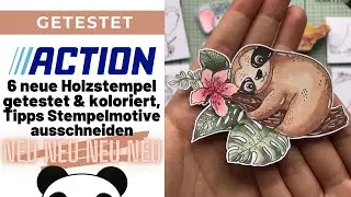 ❤️Wow! neue Action Stempel - getestet & koloriert, Stempelmotive ausschneiden ❤️| Pandalina Crafting