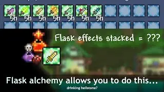 You can only get one effect from Terraria flasks ─ So I tried to get ALL of them