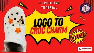​@AutodeskTinkercad Logo Hack | 3D Print Custom Hype Chain or Croc Charm with @BambuLab