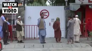 Hospital queues after Kabul mosque blast