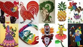 100+Quilling paper art designs ideas#Easy Quilling Craft Ideas#Quilling For Beginner #Paper wall art