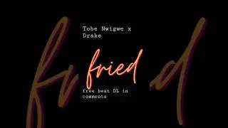 Tobe Nwigwe x Drake Style Trap Beat
