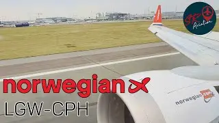 Norwegian Boeing B737 MAX 8 | London Gatwick to Copenhagen | RTW Flight #1