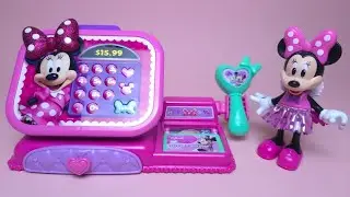 Disney Minnie Mouse Cash Register Set Satisfying with Unboxing Toys Collection ASMR #902