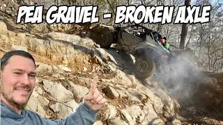 WE HIT PEA GRAVEL IN 2 MAV R's and 2 CAN AM X3'S | BROKEN AXLE | RIDE ROYAL BLUE