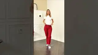 【Flamingals】Solid Seam Front Mid Rise Straight Leg Pants#pants #fashionstyle #buttlift #womenpants
