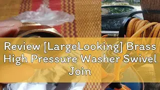 Review [LargeLooking] Brass High Pressure Washer Swivel Joint Connector Hose Fitting M22 Connector