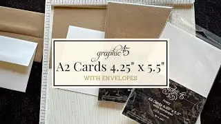 A2 Cards 4 1/4&Prime; x 5 1/2&Prime; with Envelopes - Ivory & Kraft - Graphic 45