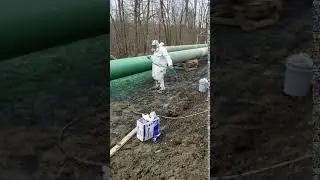 Coating on a pipeline