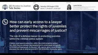 Access to Justice Talk: Laura Nirider