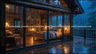 🌧️💤 Rain and Piano Sleep Soundscape | 8 Hours Loop-Safe for Insomnia #OL4
