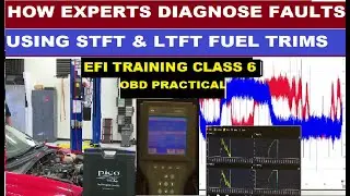 Engine Faults Diagnosis with Fuel Trims | Short term and Long term Fuel Trim practical demonstration