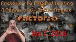 Factorio Production PVP Shoutcast - 4 Team FFA - Full
