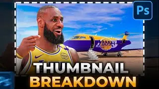 How I Made This LeBron James IRL Thumbnail | Viral Photoshop Breakdown!