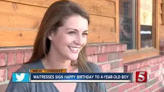 Little Boy Gets Special Happy Birthday Wish In Sign Language