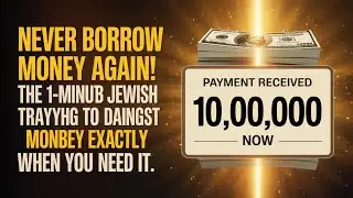 NEVER BORROW MONEY AGAIN! The 1-Minute Jewish Prayer That Brings Money Exactly When You Need It